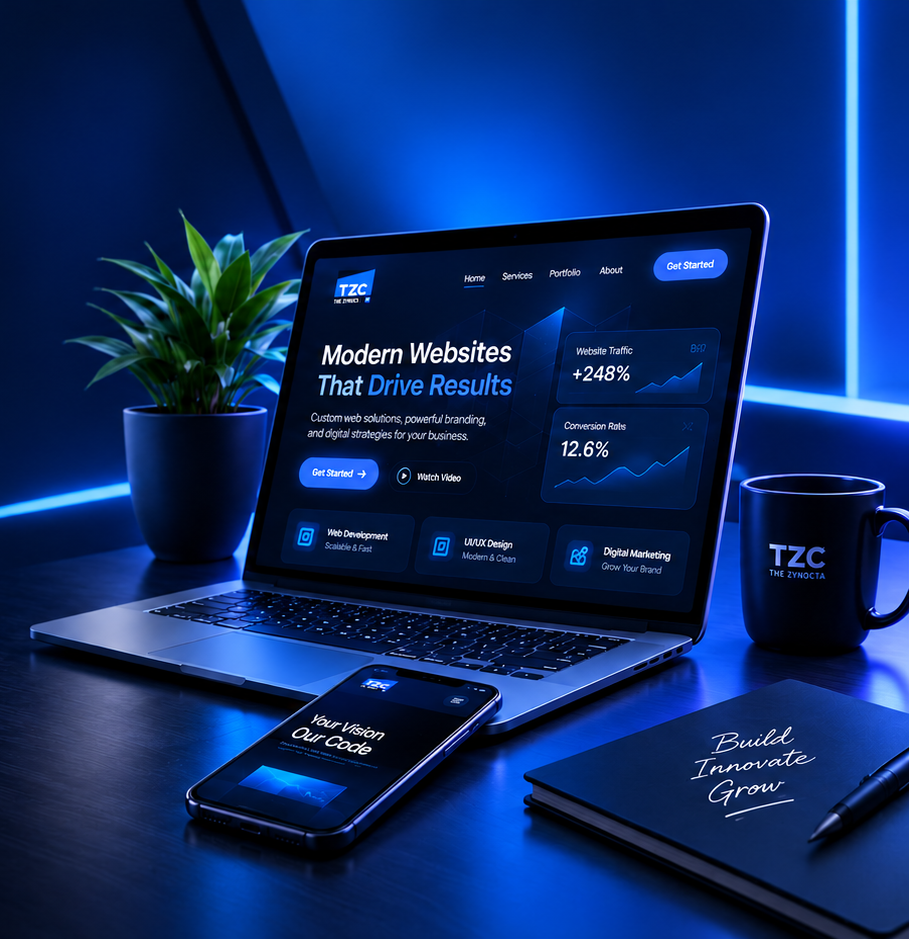 The Zynocta Co. digital agency workspace